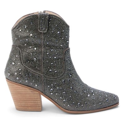 

Matisse Harlow Rhinestone Pull On Booties Женские серые повседневные ботинки HARLOW-961, Grey, Matisse Harlow Rhinestone Pull On Booties