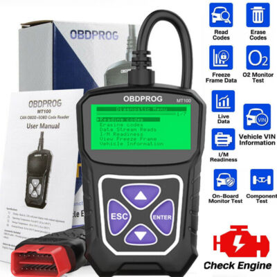 Automotive OBD Code Reader OBD2 Scanner Car Check Engine Fault Diagnostic Tool