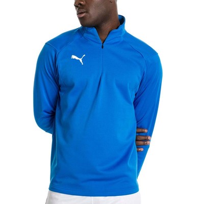 

Puma Liga Training 14 Zip Pullover Mens Blue Athletic Casual 655606-02, Синий, Puma Liga Training 14 Zip Pullover