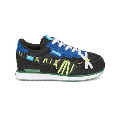 Puma Future Rider Small World Lace Up Молодежные черные кроссовки для мальчиков Повседневная обувь 38