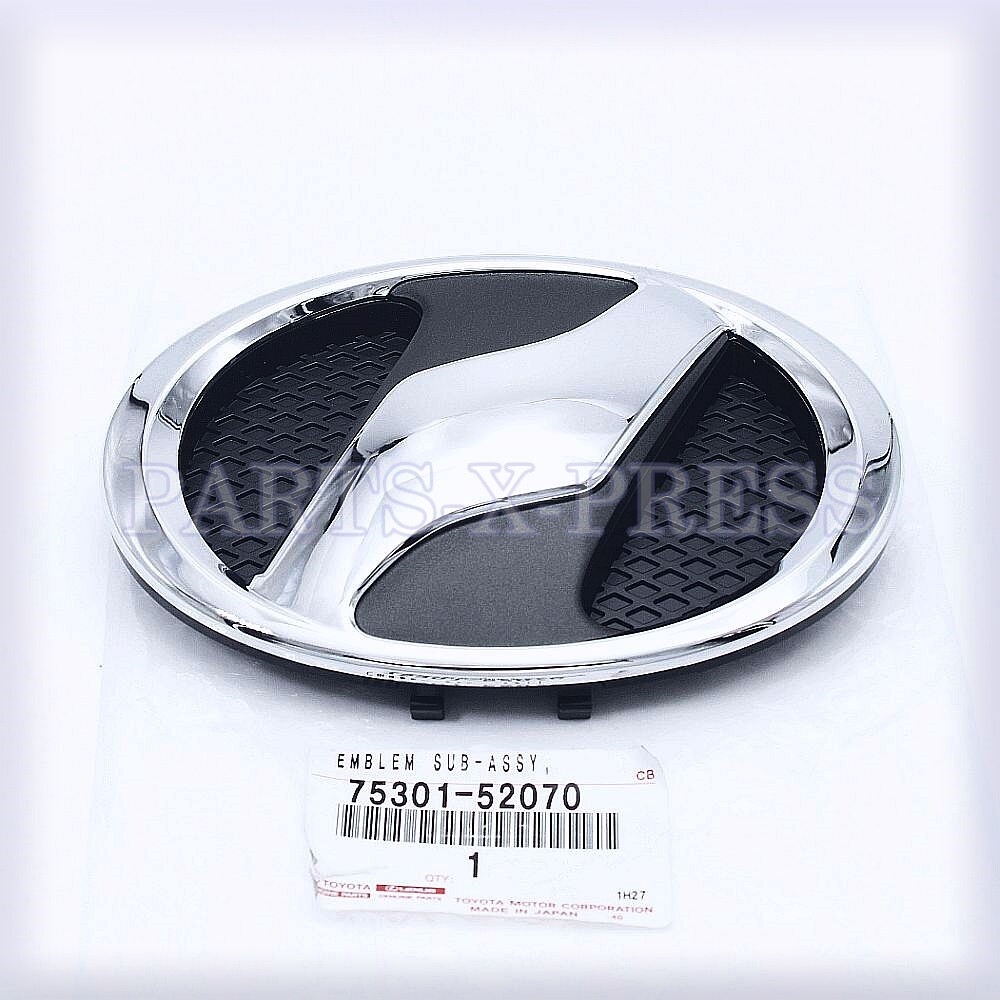 GENUINE TOYOTA VITZ 2005-10 FRONT GRILLE RADIATOR EMBLEM LOGO BADGE 75301-52070
