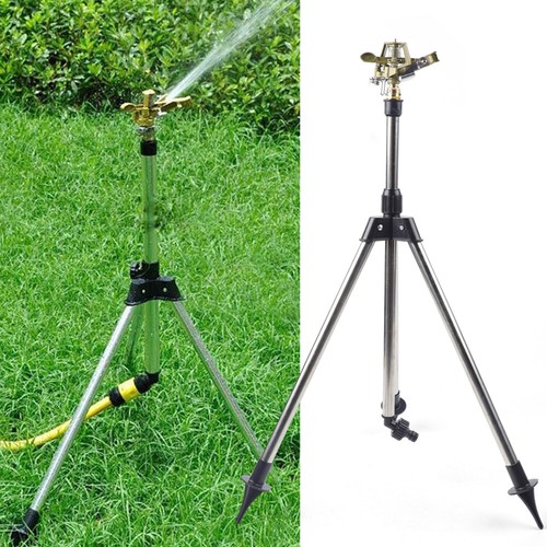 360°Spray Watering Lawn Tripod Sprinkler Agriculture Irrigation Equipment NEW