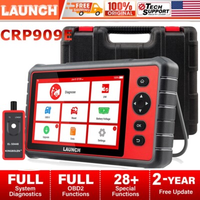 2025 LAUNCH CRP909E PRO Car OBD2 Diagnostic Tool Key Coding Full System Scanner
