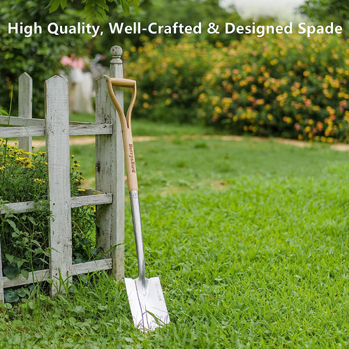 Berry&Bird Garden Digging Spade 41.34'' Square Border Spade for Transplanting US