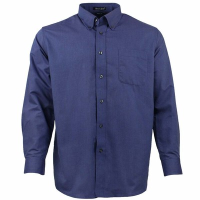 

Рубашка Rivers End Color Rich Oxford с длинным рукавом на пуговицах Мужские синие повседневные топы, Синий, River's End Color Rich Oxford Long Sleeve Button Up Shirt