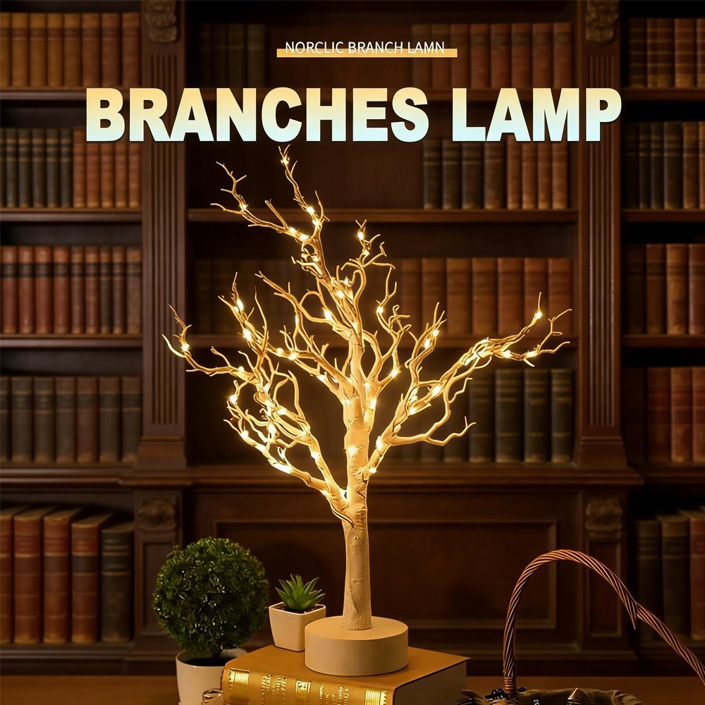 LED Floor Lamp for Home Decoration Party Shining Branch Christmas White Birch Au