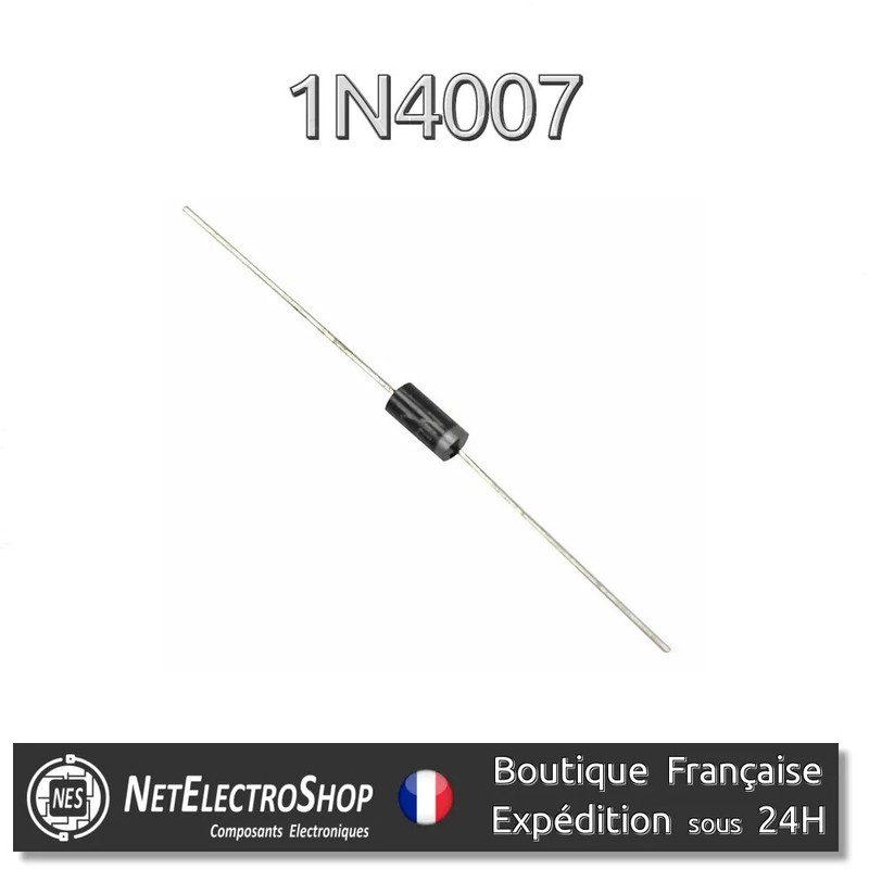 1n4007 - Diode De Redressement 1000v 1a - X10