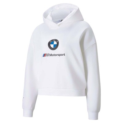 Puma 599539-02 Womens Bmw Motorsport Ess Logo Hoodie Casual - Белый - Размер