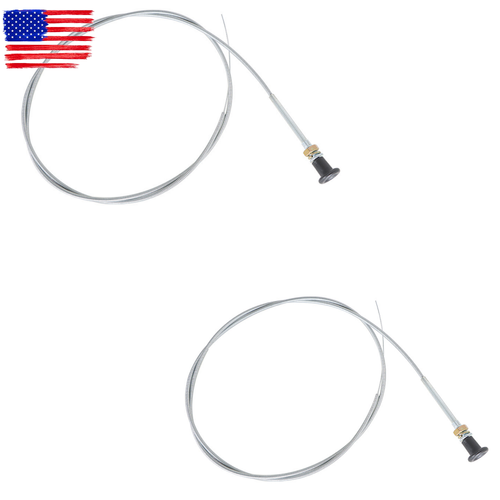 1/2 PACK 237 Universal Push Pull Choke Cable 63" Inner 60" Conduit 2 3/4" travel