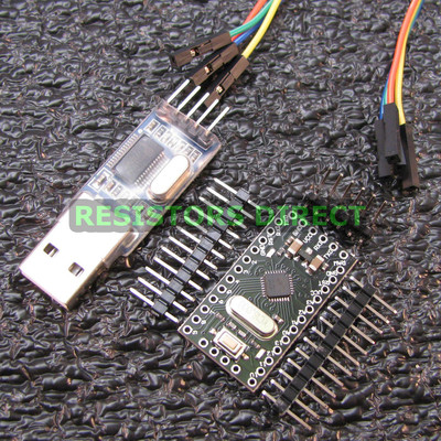 Arduino Pro Mini Pro Compatible USB Programmer & Cable USA ATMEGA328P 16MHz T33