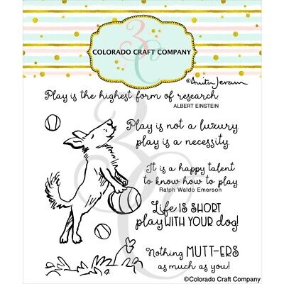 Colorado Craft Company Clear Stamp Anita Jeram ~ Play Ball