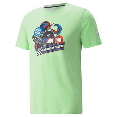 

Puma Bmw Mms Заявление Графический Экипаж Шеи Короткие рукава TShirt Mens Green Casual T, Зеленый, Puma Bmw Mms Statement Graphic Crew Neck Short Sleeve TShirt