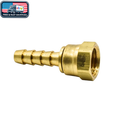 FFS144 Brass Hose Fitting, Connector, 1/4'' Swivel Barb X
