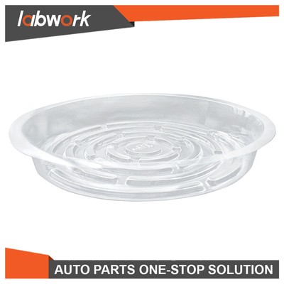 Labwork 8'' Thick Clear Plastic Sturdy Planting Flower Saucer Drip Trays 10Pcs