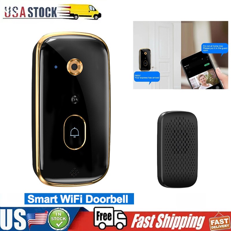 Smart Video doorbell Camera Wireless Wi-Fi Cam Night Vision Motion