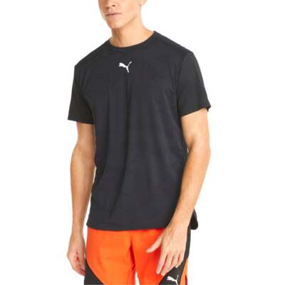 

Puma Train Vent Crew Neck Short Sleeve Athletic T-Shirt Mens Size  Athletic, Черный, Puma Train Vent Crew Neck Short Sleeve Athletic T-Shirt