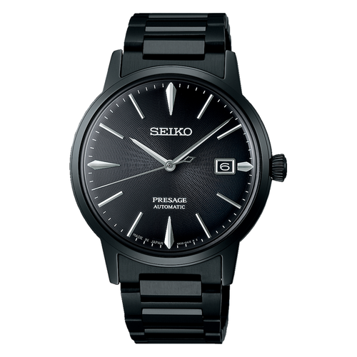 Pre-owned Seiko Presage Cocktailtime Series "the Black Velvet" Automatic Srpj15j1 Usus