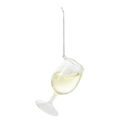 Ganz H2 Christmas Cheer Donnay Wine Glass Ornament 1.38 Dia. EX24351