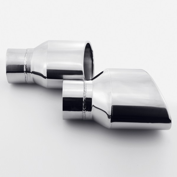 Audi R8 Mk1 (42) '07-: Audi R8 V8 4.2 Chrome Plated - Stainless Steel Exhaust Tips - Foto 3