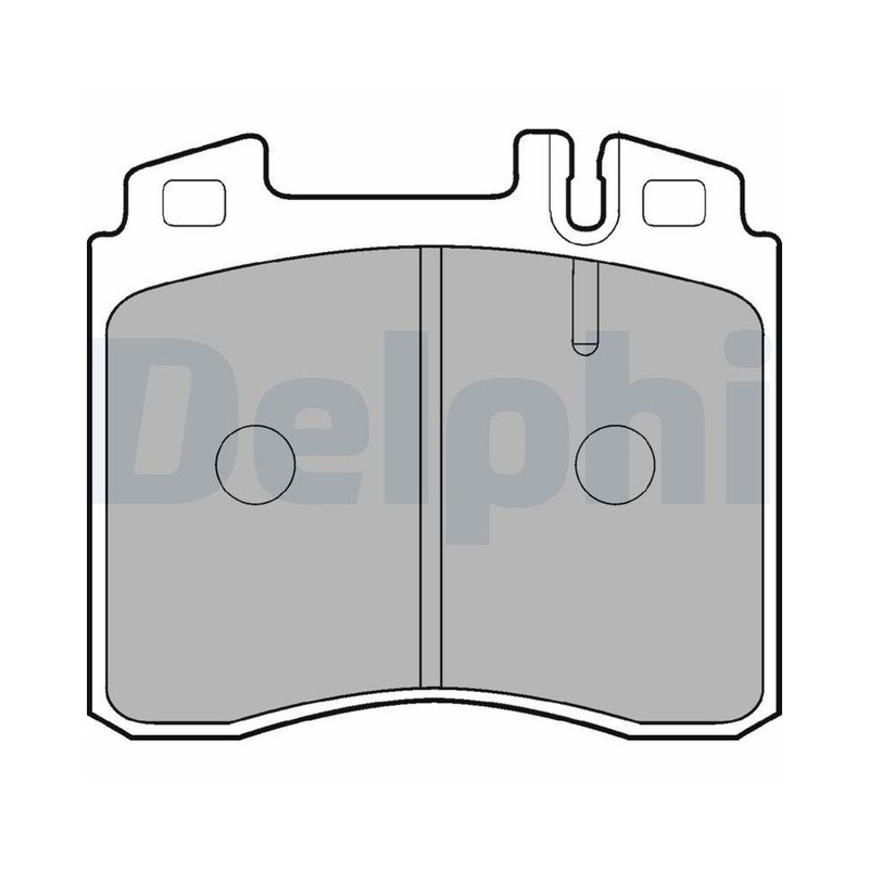 Bremsbelagsatz, Scheibenbremse Delphi Lp842 FÃ¼R Mercedes-Benz, Vorderachse