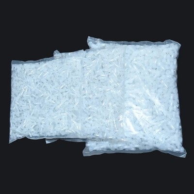 100x Crimp Caps Car Audio Alarm Wire Connectors Closed End Terminal Small White