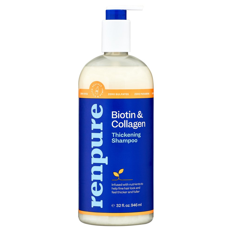 Renpure Biotin & Collagen Thickening Hair Shampoo for All Hair Types, 32 Fl Oz