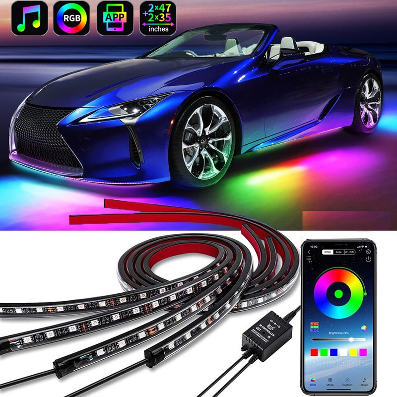 Flexible Underglow Strip Lamp Led Rgb Light For Lexus Rc F Is250 Is350 Is300