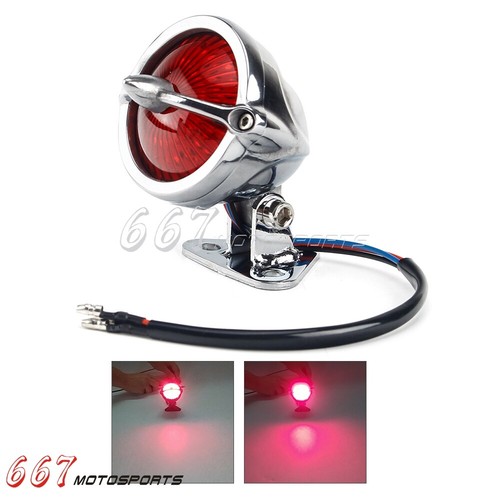 Retro Taillight LED Rear Brake Tail Light For Harley Bobber