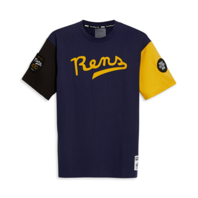 Puma Rens 100 Crew Neck Short Sleeve T-Shirt Mens Blue Casual Tops 62511701