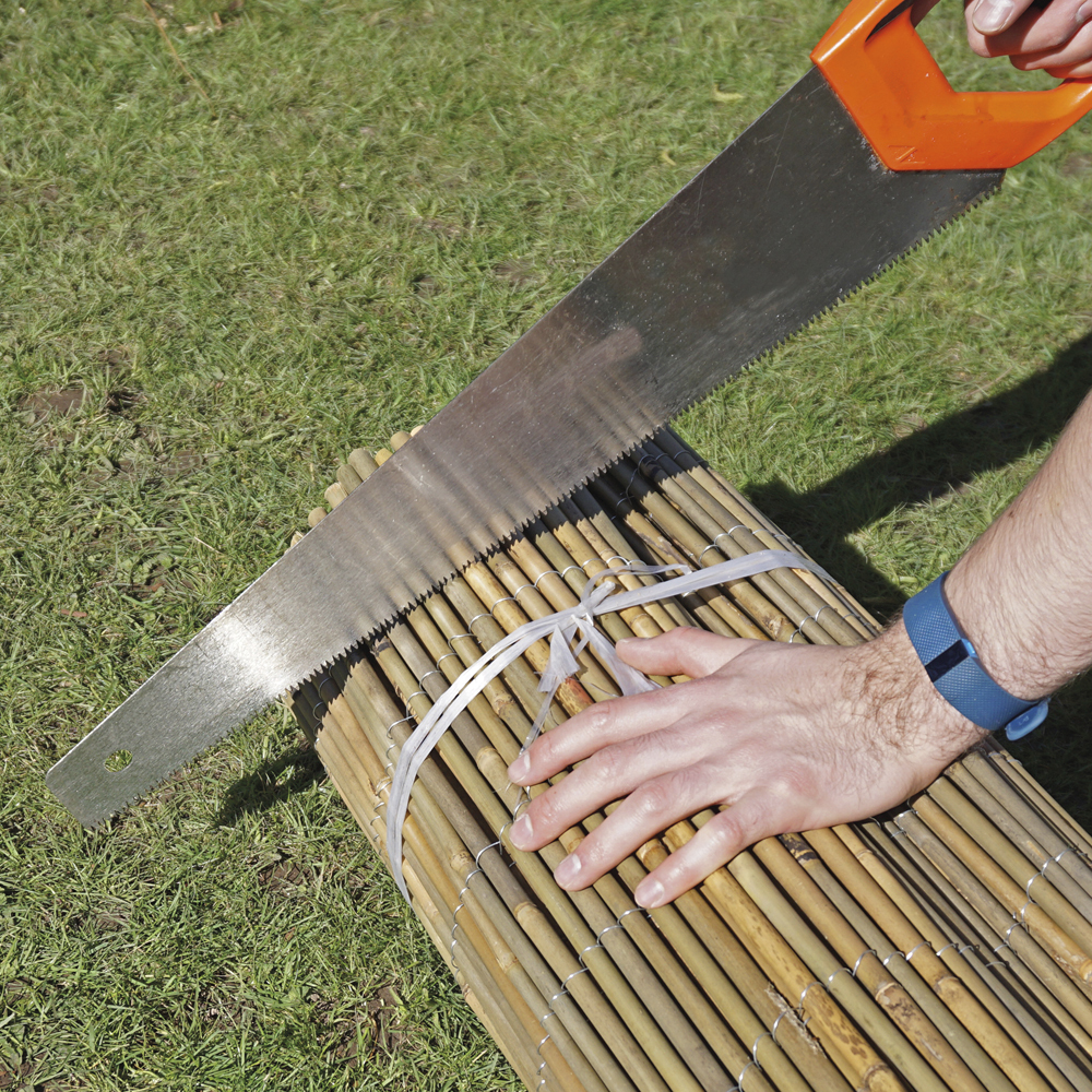 Bamboo Slat or Cane Screening Roll Garden Fencing Panel Outdoor Privacy