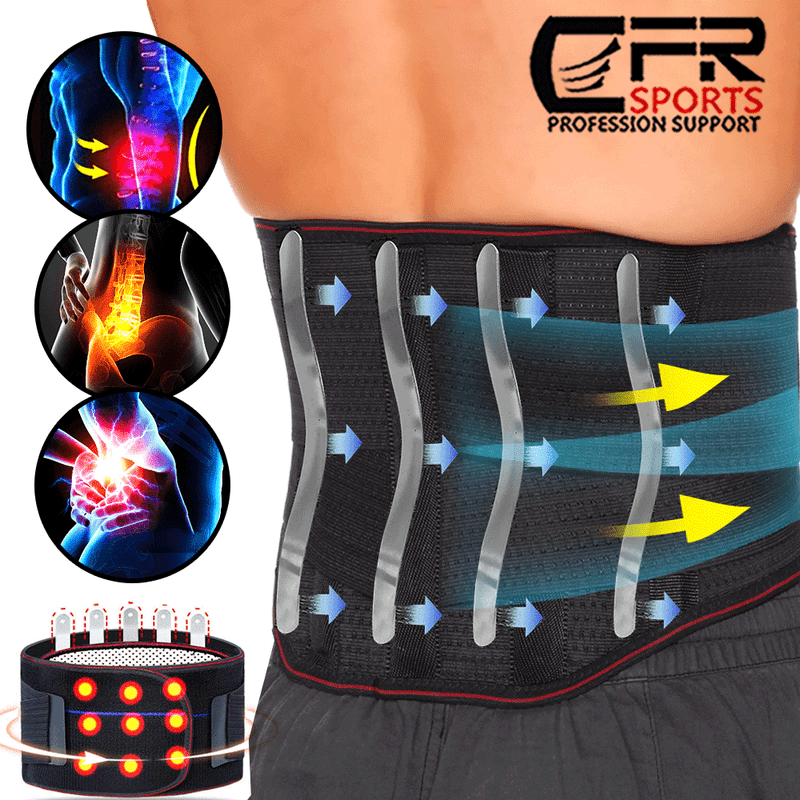 Lumbar Support Lower Waist Back Belt Brace Pain Relief For M