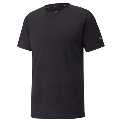 

Puma Studio Waffle Crew Neck Short Sleeve Athletic T-Shirt Mens Black Casual Top, Черный, Puma Studio Waffle Crew Neck Short Sleeve Athletic T-Shirt