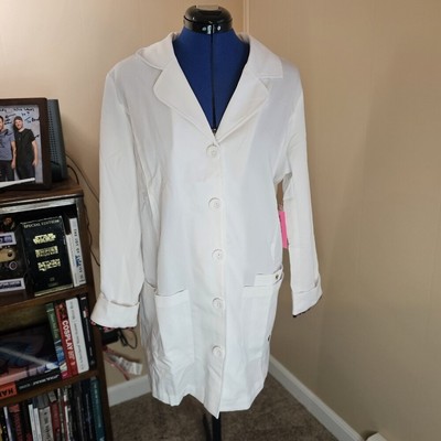 Betsey Johnson Marigold Women's 32'' 3-Pocket Scrub Lab Coat