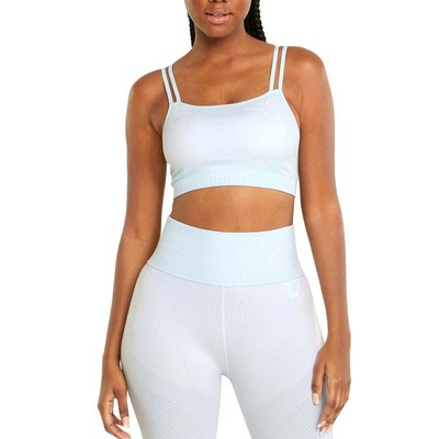 

Puma Low Impact Formknit Бесшовный бюстгальтер женский размер  повседневная 521603-20, Синий