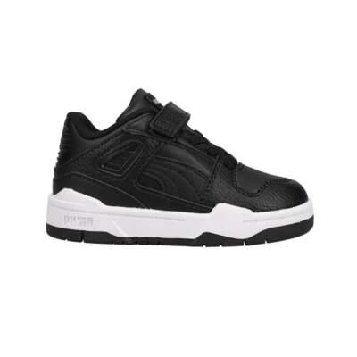 

Puma Slipstream Leather Ac+ Slip On Toddler Boys Черные кроссовки Повседневная обувь 38, Черный, Puma Slipstream Leather Ac+ Slip On Toddler