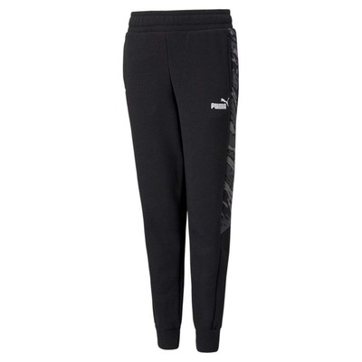 

Спортивные штаны Puma Regular Fit Graphic Fl Cl B Youth Boys Size  Casual 589359-0, Черный, Puma Regular Fit Graphic Sweatpants Fl Cl B Youth