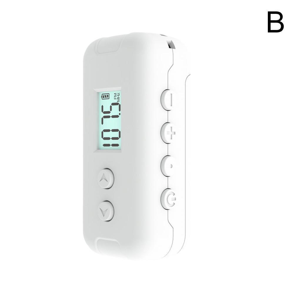 Mini Pocket FM Radio Portable 50-108MHZ Radio Receiver w/ Display LCD