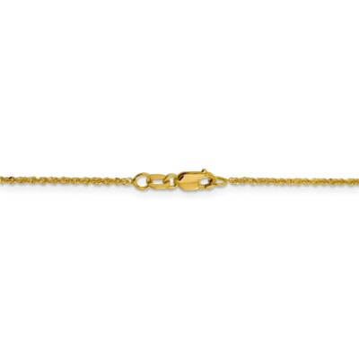 Pre-owned Superdealsforeverything Real 14kt Yellow Gold 1.3mm Sparkle Singapore Chain; 16 Inch; Lobster Clasp