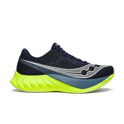 Pre-owned Saucony Men's Endorphin Pro 4 Running Shoes - Navy/citron Nwb