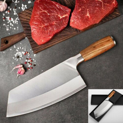Stainless Steel Japanese Kitchen Knive Cleaver Chef Knife Slicing Meat Butcher