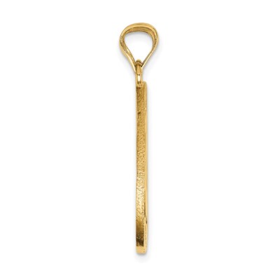 Pre-owned Superdealsforeverything Real 14kt Yellow Gold Break-apart Mizpah Pendant
