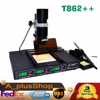 T862++ BGA SMT SMD INFRARED REWORK STATION IRDA WELDER XBOX SOLDING STATION NEW