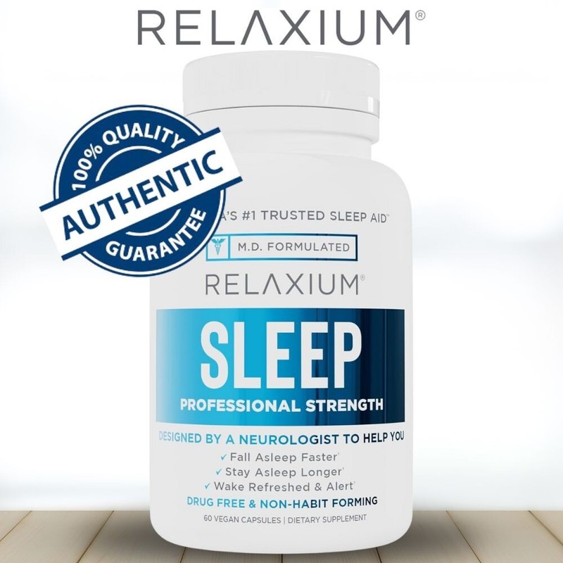 RELAXIUM SLEEP 60 Capsules - Dietary Supplement for Better Sleep