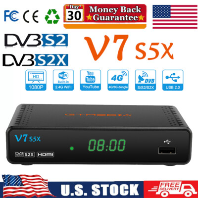 Digital FTA SAT Receiver HDMI 1080p Full HDTV Satellite DVB-S2X/S2/S + USB WIFI
