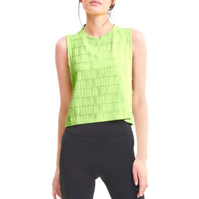 

Майка Puma Train First Mile Xtreme Scoop Neck Женская желтая спортивная повседневная 5, Желтый