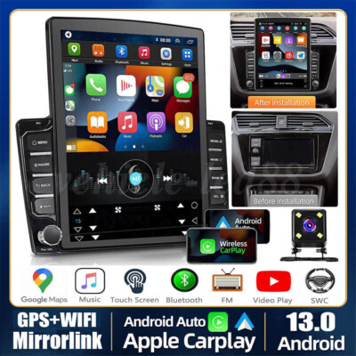 9.7'' Apple Carplay Android 13 Car Stereo GPS Navi Radio Wifi +Camera 1+32G USA