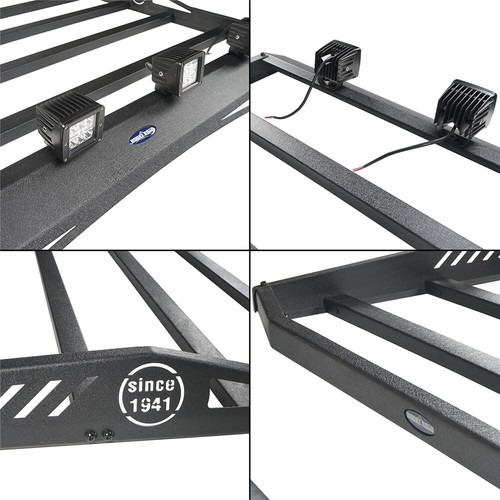 Hooke Road Steel Roof Rack Luggage Carrier fit 1997-06 Jeep Wrangler TJ Hard Top