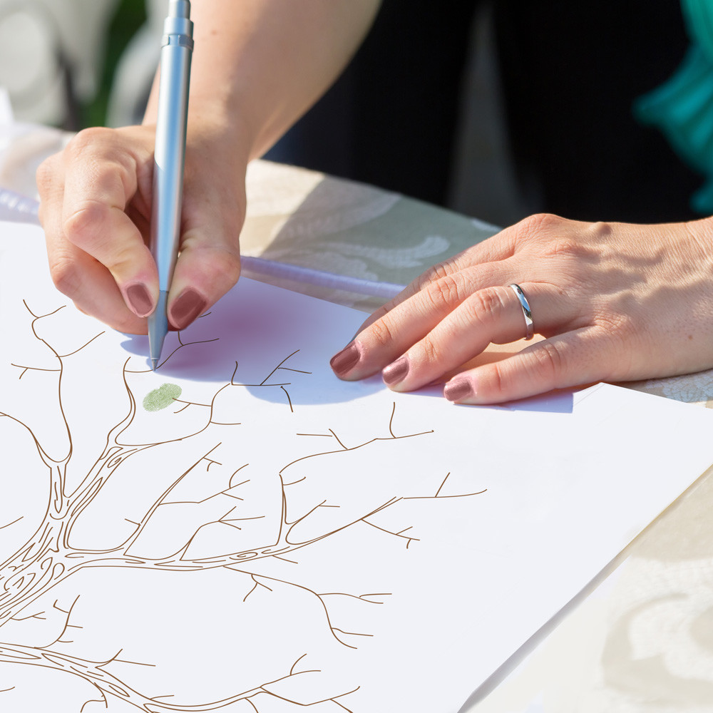 Wedding Guest Book Alternative Print Woodgrain Look Wedding Tree Poster