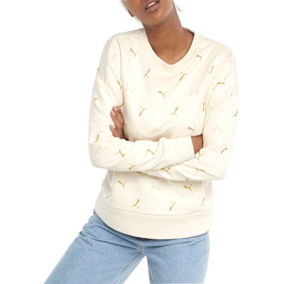 

Puma Classics Graphics Aop Crew Neck Толстовка Женская Бежевая 531629-73, Бежевый