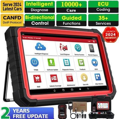 LAUNCH X431 PRO3S+ V5.0 PRO5 Car OBD2 Scanner Diagnostic Tool +KEY Programming